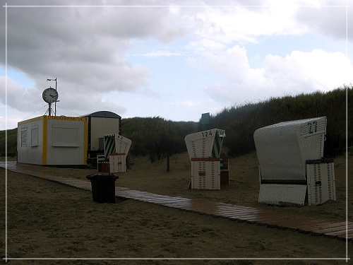 Baltrum Strand bei Regenwetter